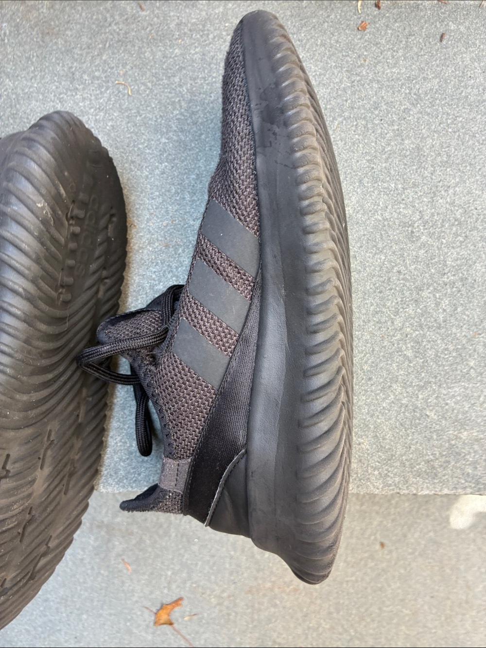 adidas Black Knit Training Sneakers View 3